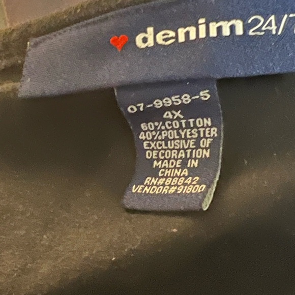 Denim 24/7 Black & Gold Beaded Sequin Fancy Top - Picture 4 of 4